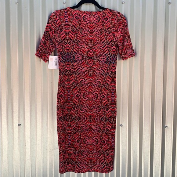 NWT Lularoe Julia Print Dress XS - Picture 7 of 7